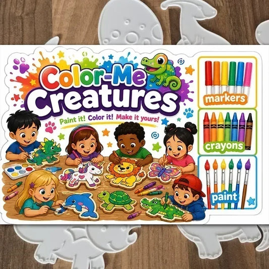 Meet Color-Me Creatures: Coloring Pages, But Make Them 3D