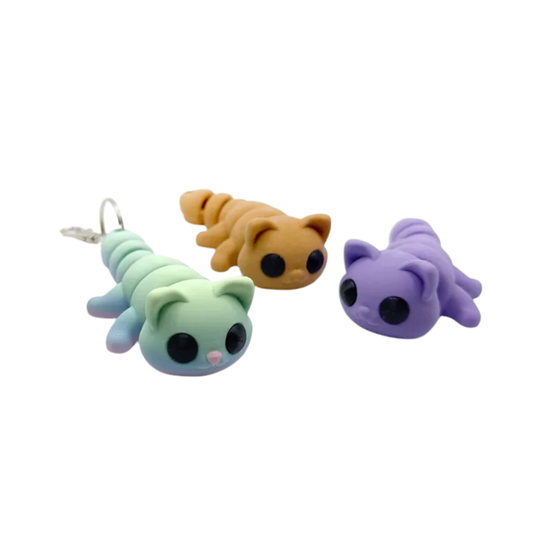 Flexi Cat Keychain