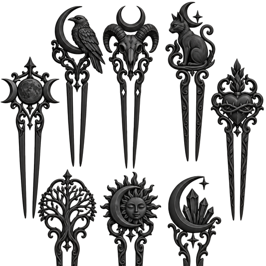 Gothic Hair Pins Forks