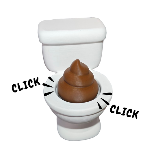 Toilet Poop Clicker Fidget Toy